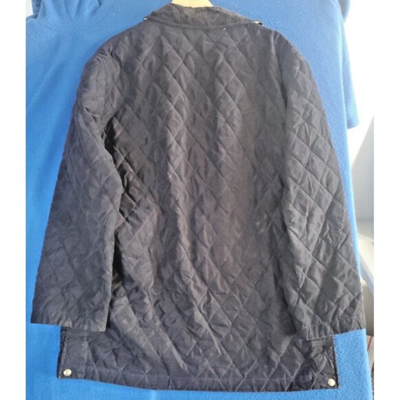 Burberry London Corduroy Collar Vintage Quilted Jacket Women's Size Medium - Picture 7 of 16